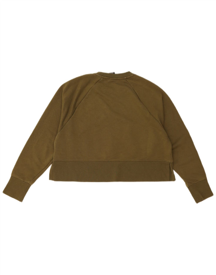 Γυναικεία φούτερ Nike Crop Jumper UK 10 Small Khaki Polyester