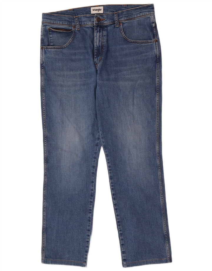 Wrangler Ανδρικό Texas Slim Jeans W35 L29 Μπλε βαμβακερό