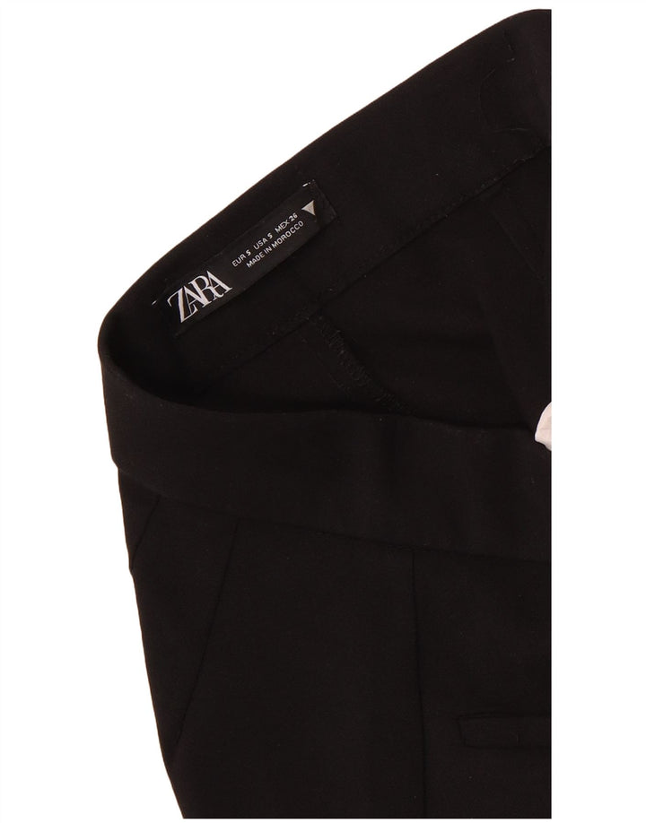 Zara Γυναικείο Bootcut Casual Παντελόνι Small W26 L25 Black