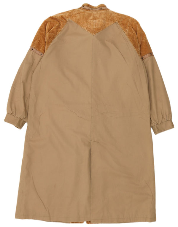 Γυναικείο παλτό VINTAGE Windbreaker UK 16 Large Brown Colourblock