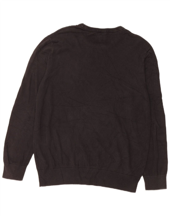 Ανδρικό πουλόβερ Timberland Crew Neck Jumper μεγάλο μαύρο βαμβακερό