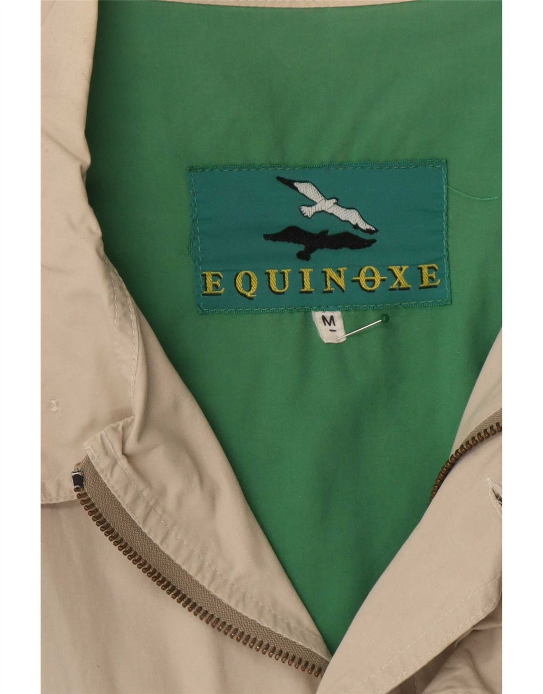 Vintage Ανδρικό Bomber Jacket UK 38 Medium Beige Βαμβακερό