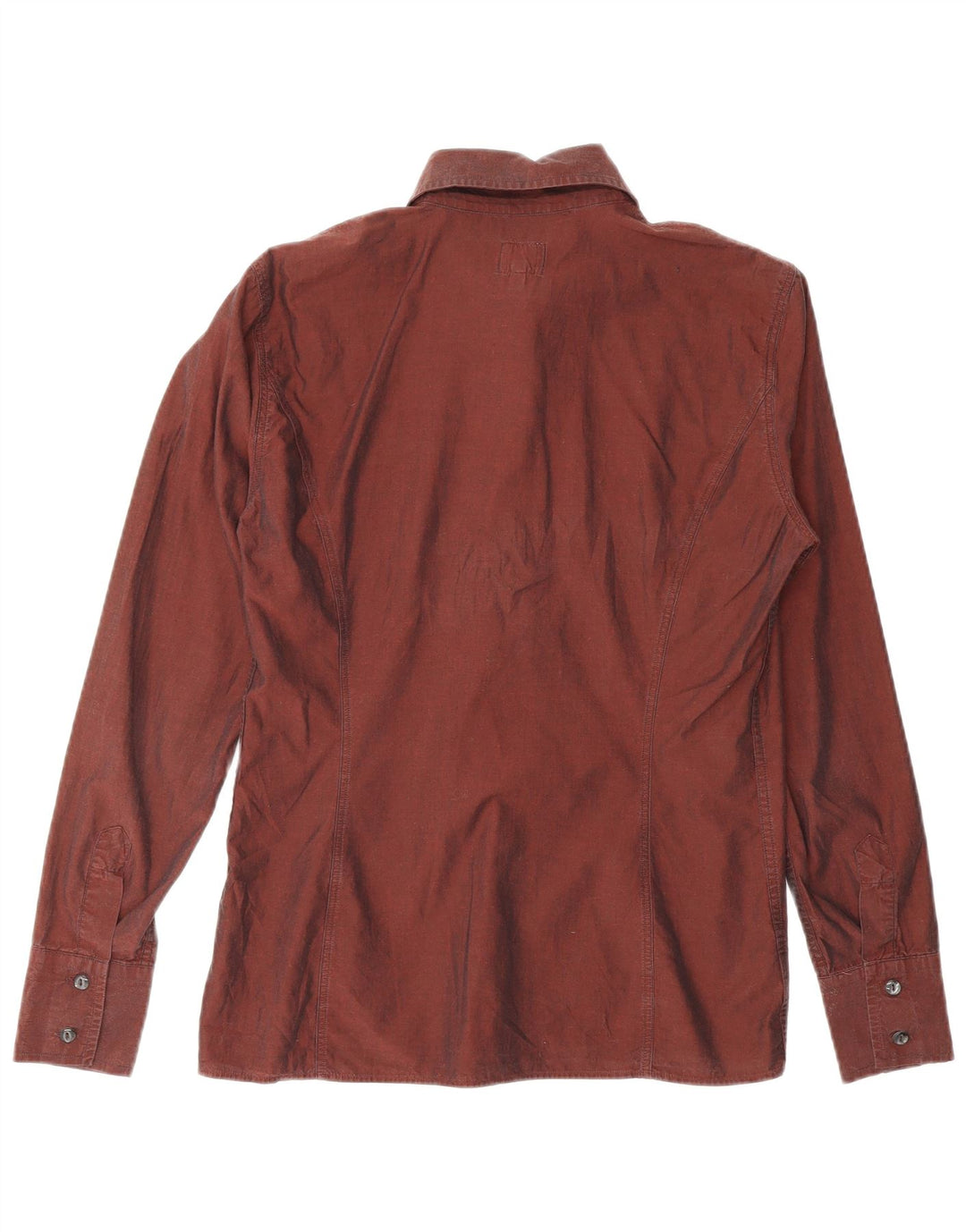 Γυναικείο πουκάμισο CALVIN KLEIN JEANS UK 12 μεσαίο βαμβακερό μπορντό