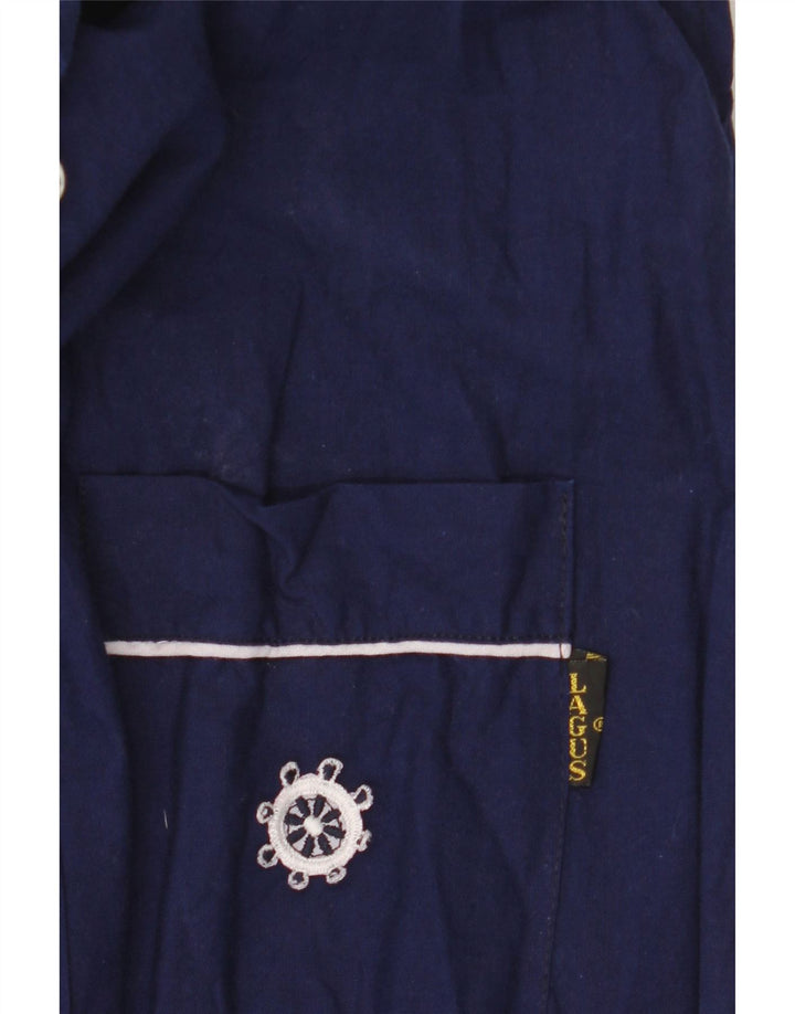 Vintage γυναικείο αμάνικο μάξι φόρεμα UK 12 Medium Navy Blue