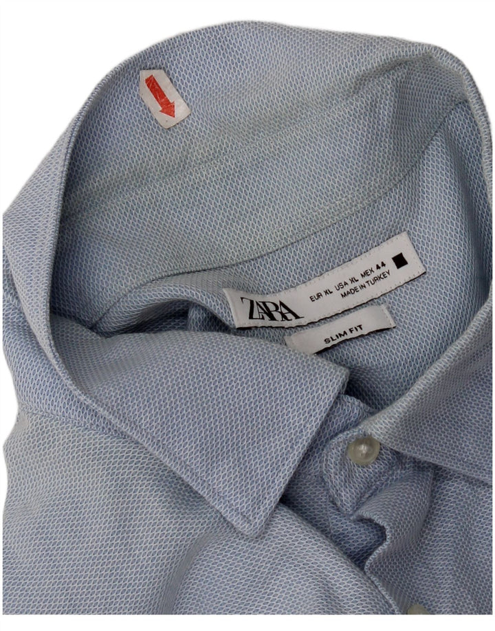 Ανδρικό πουκάμισο Zara Slim Fit XL Blue
