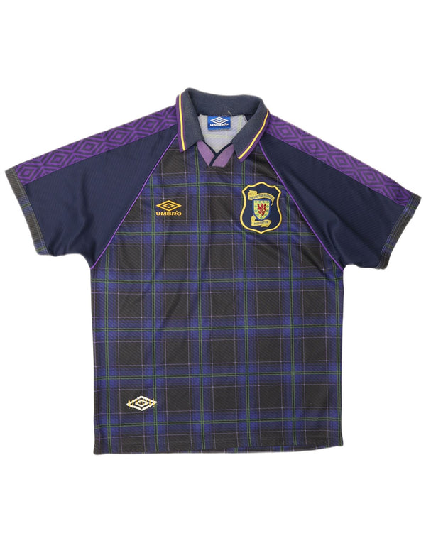 Umbro Mens Scotland home 1994-1995 Ποδοσφαιρική φανέλα Large Navy Blue Sports