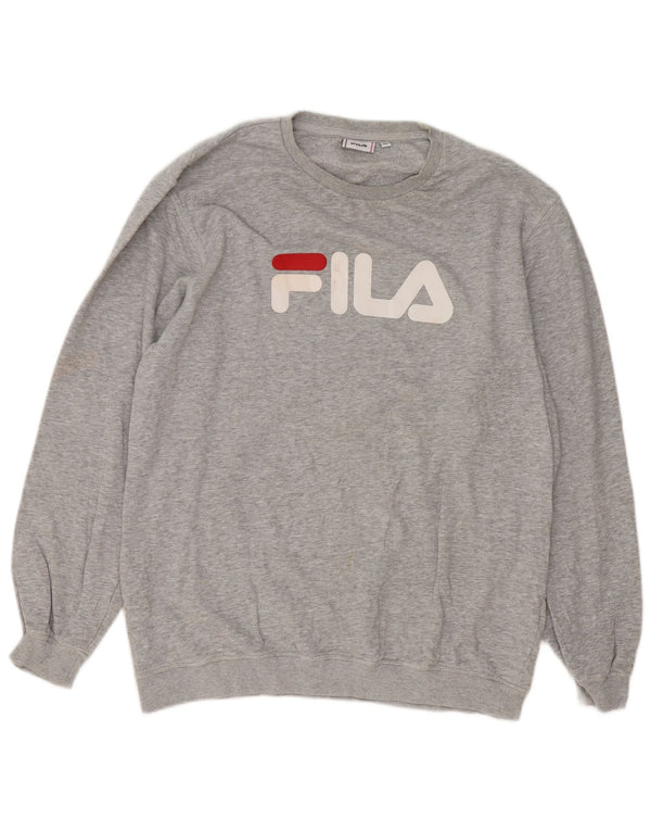 Ανδρικό γραφικό φούτερ Fila Jumper XL Γκρι βαμβακερό