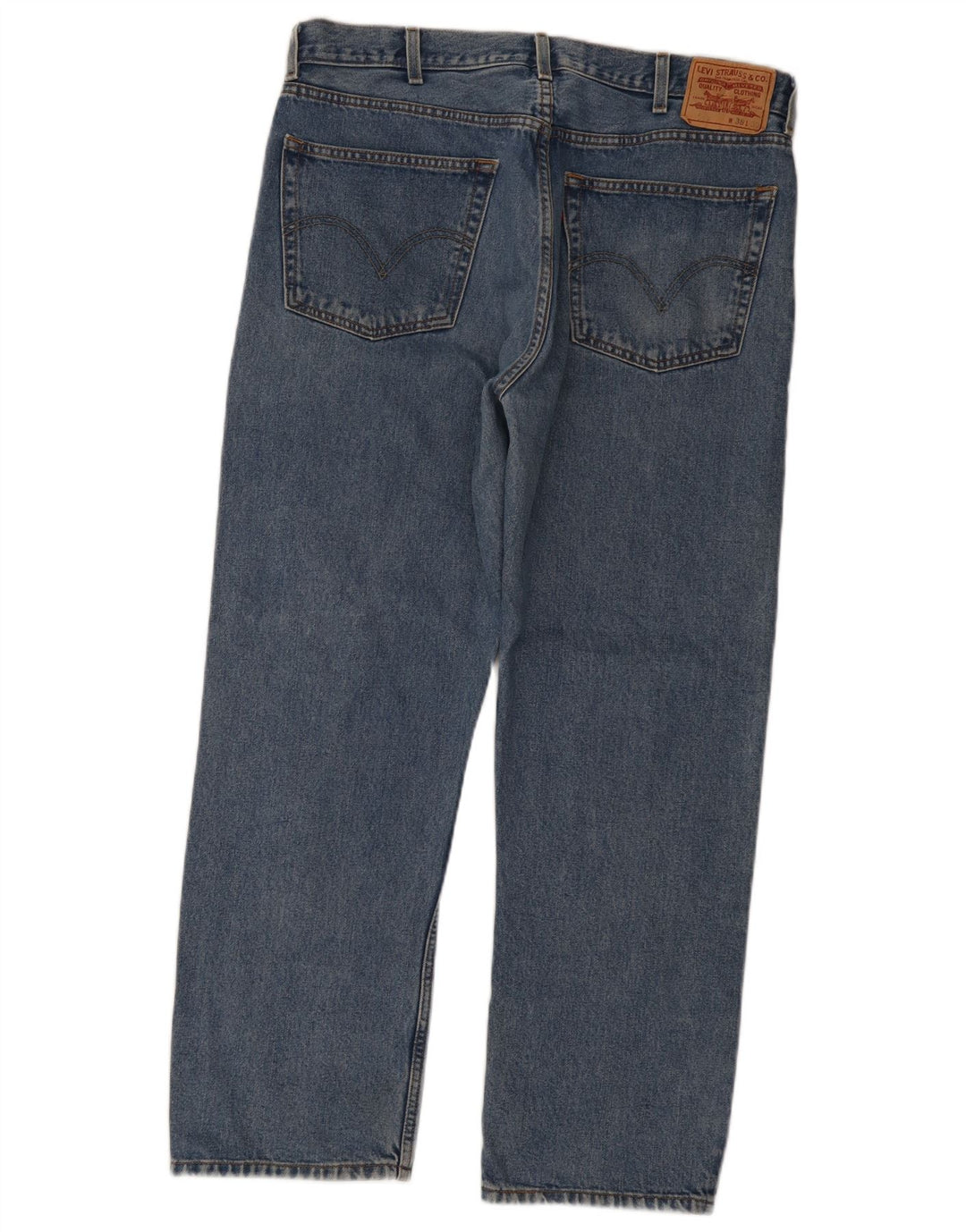 Levi's Mens 505 Regular Fit Straight Jeans W38 L30 Μπλε βαμβακερό