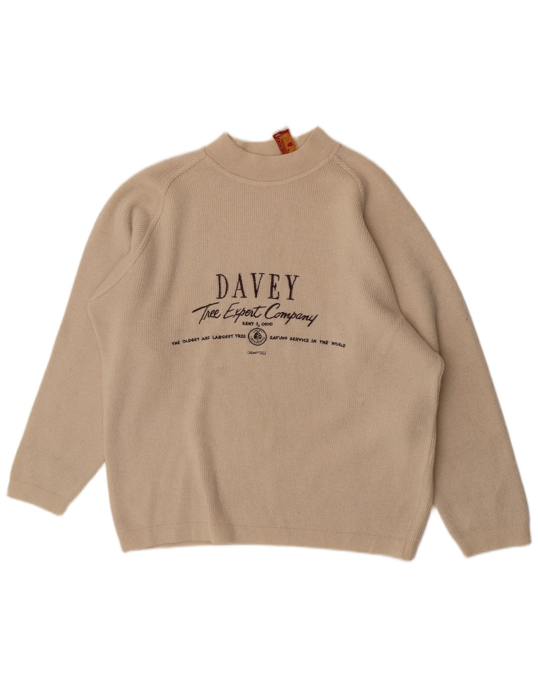 S.Moritz Ανδρικό πουλόβερ με γραφικό λαιμό χελώνα Μεγάλο Μπεζ