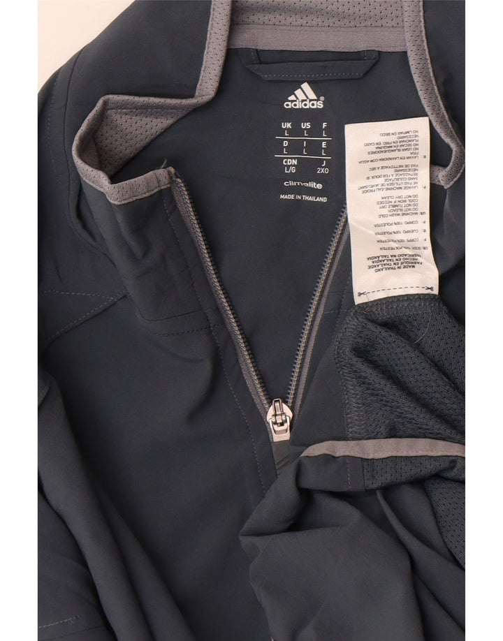 Ανδρική φόρμα Adidas Climalite Top Jacket Μεγάλο Γκρι Πολυεστέρας