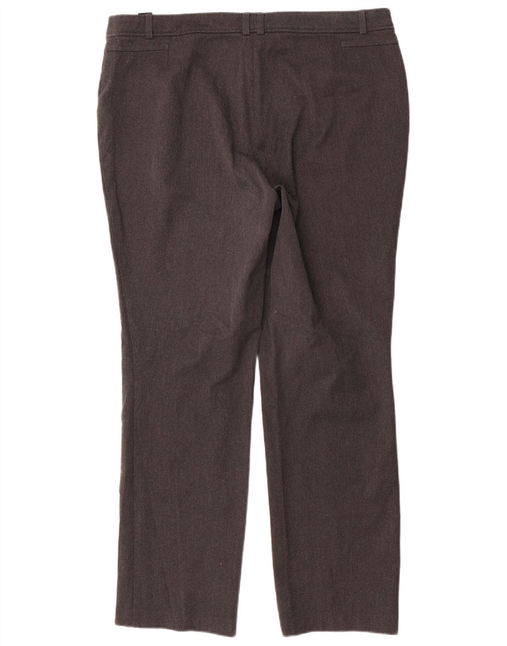Marks & Spencer Γυναικείο ίσιο παντελόνι UK 16 Large W36 L31 Grey Polyester