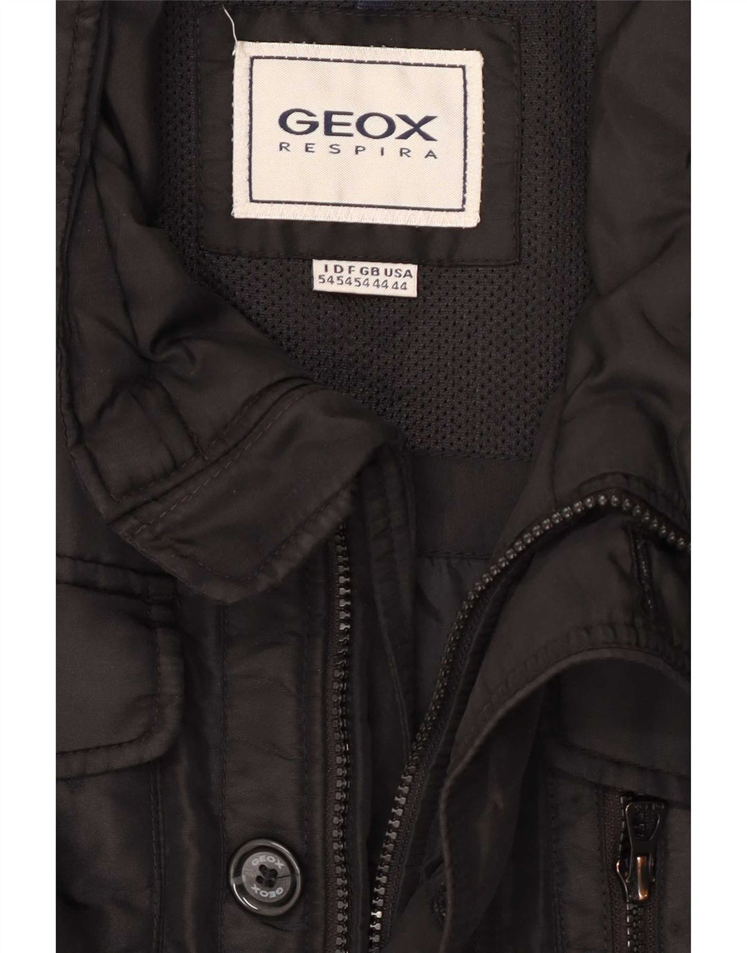Ανδρικό μπουφάν Geox Utility UK 44 2XL Μαύρο Πολυεστέρας