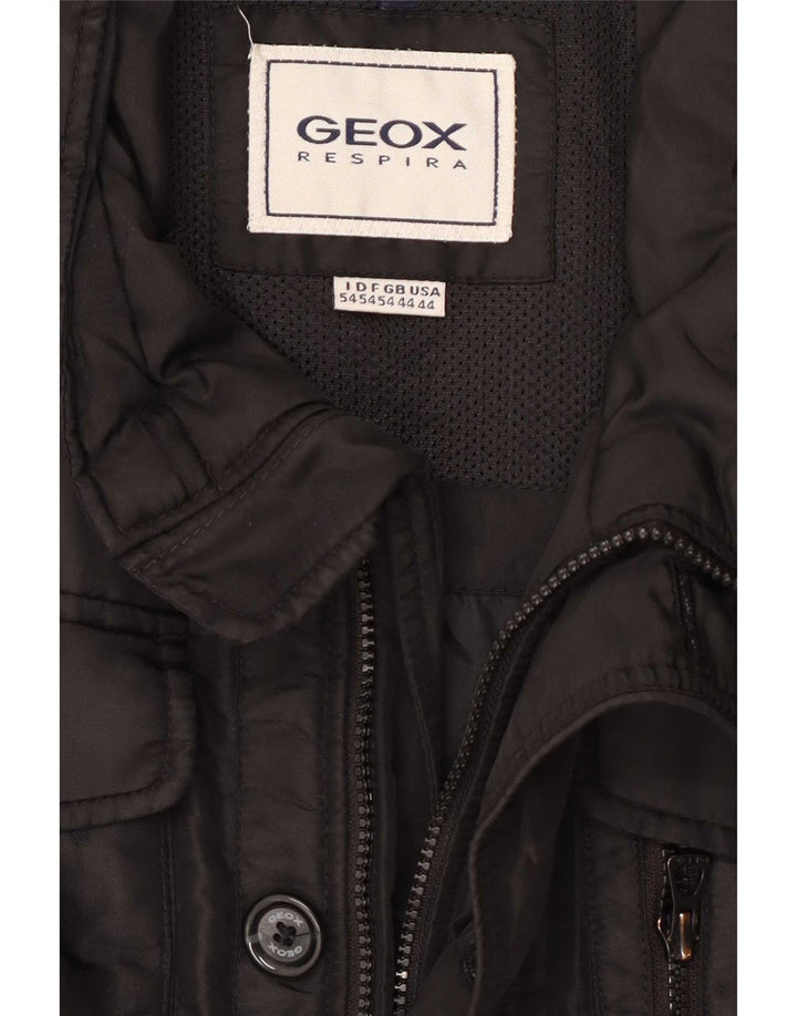 Ανδρικό μπουφάν Geox Utility UK 44 2XL Μαύρο Πολυεστέρας