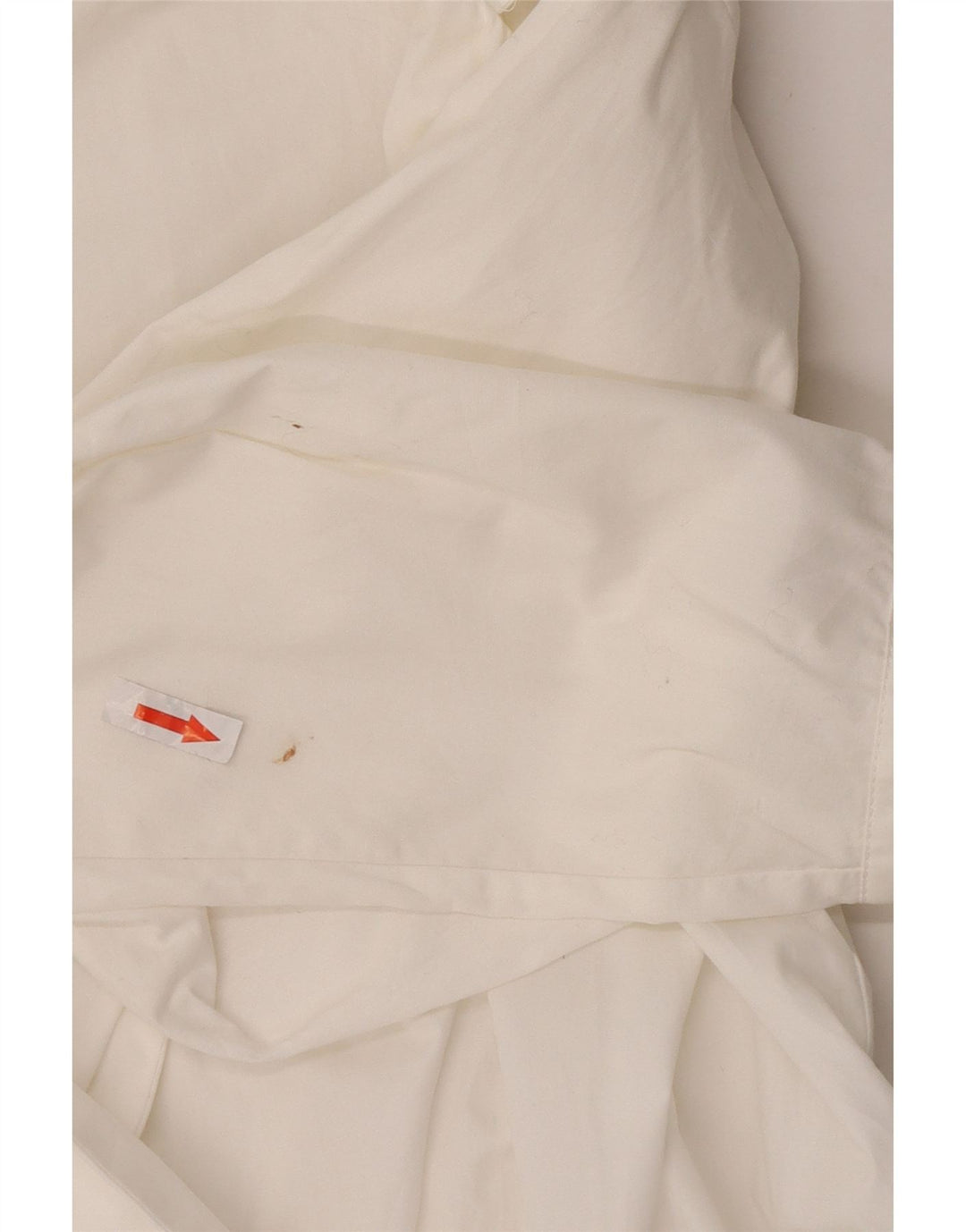 Zara Γυναικείο μακρυμάνικο φόρεμα Shift UK 10 Small λευκό βαμβακερό