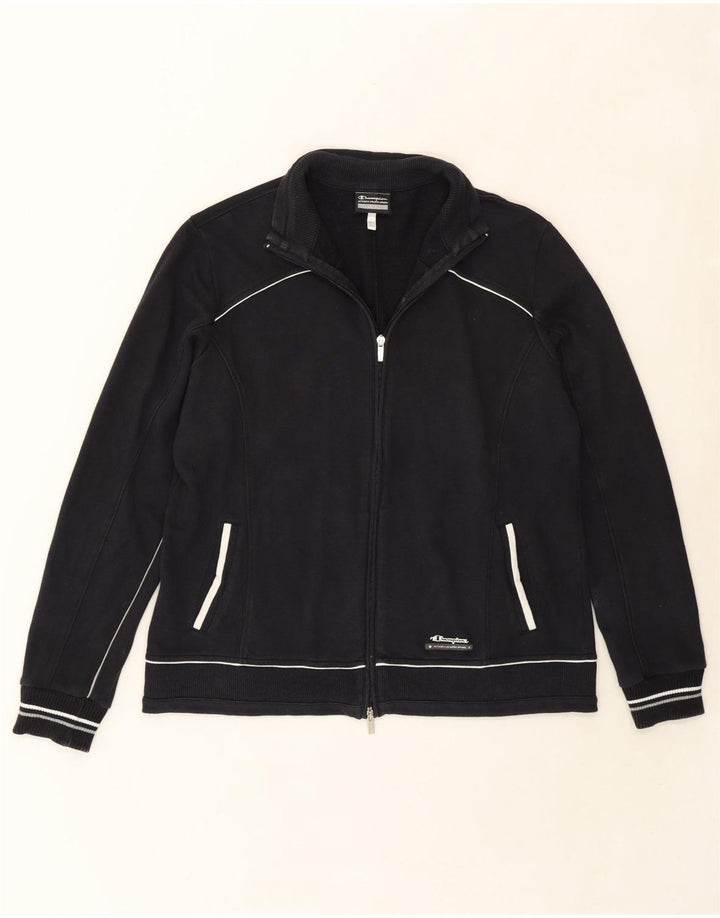CHAMPION Mens Easy Fit Tracksuit Top Jacket 2XL Navy Blue Cotton Vintage Champion and Second-Hand Champion from Messina Hembry 