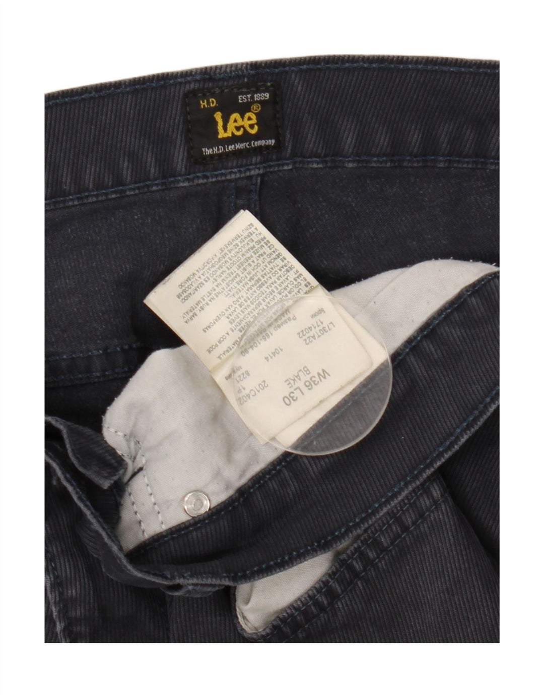 Lee Mens Blake Straight Jeans W36 L30 Blue Cotton