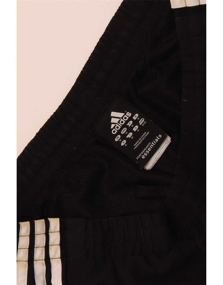 Ανδρικό αθλητικό σορτς Adidas από μεσαίο μαύρο πολυεστέρα