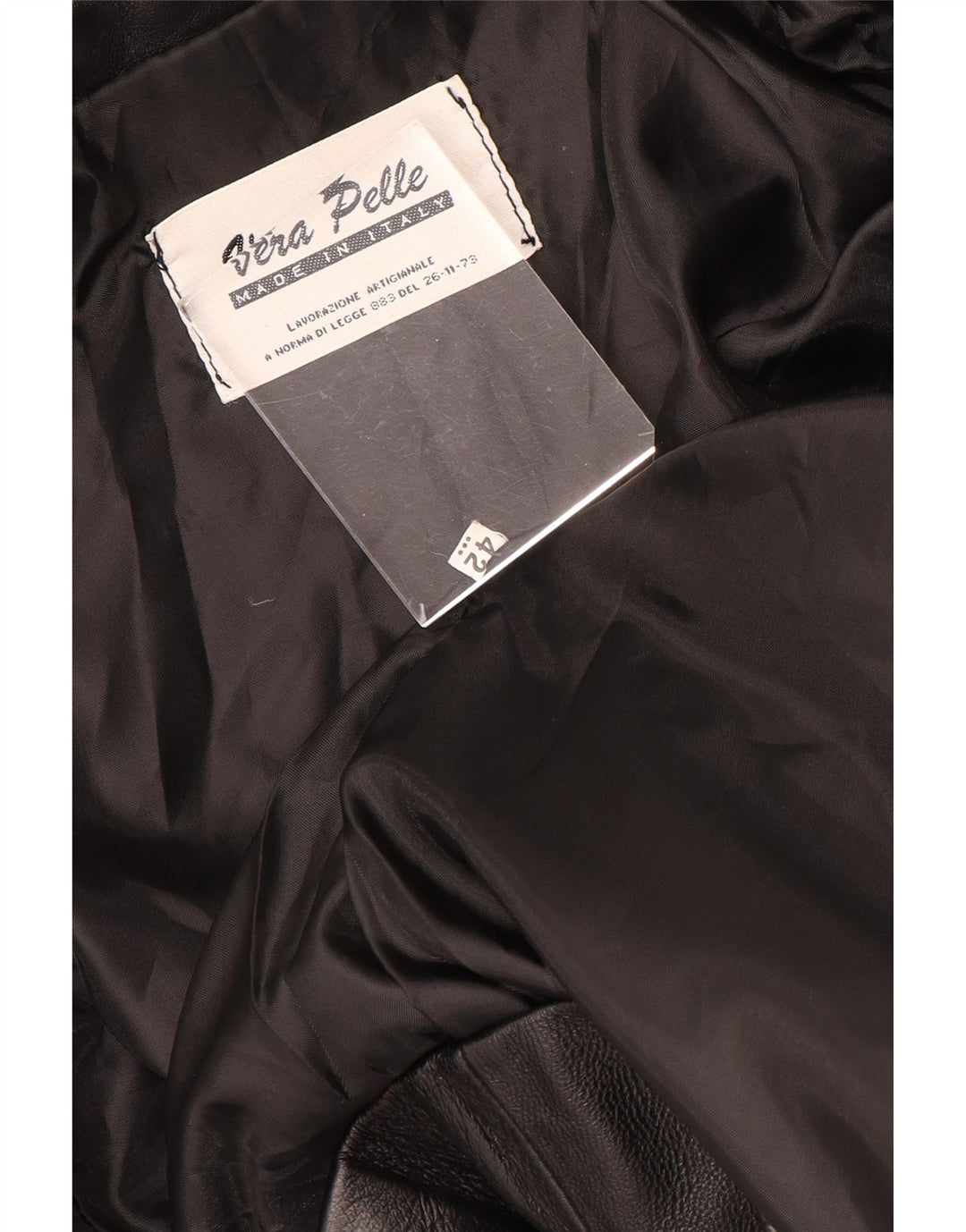 VINTAGE Γυναικείο τζάκετ σακάκι με 2 κουμπιά, μεσαίο μαύρο δέρμα