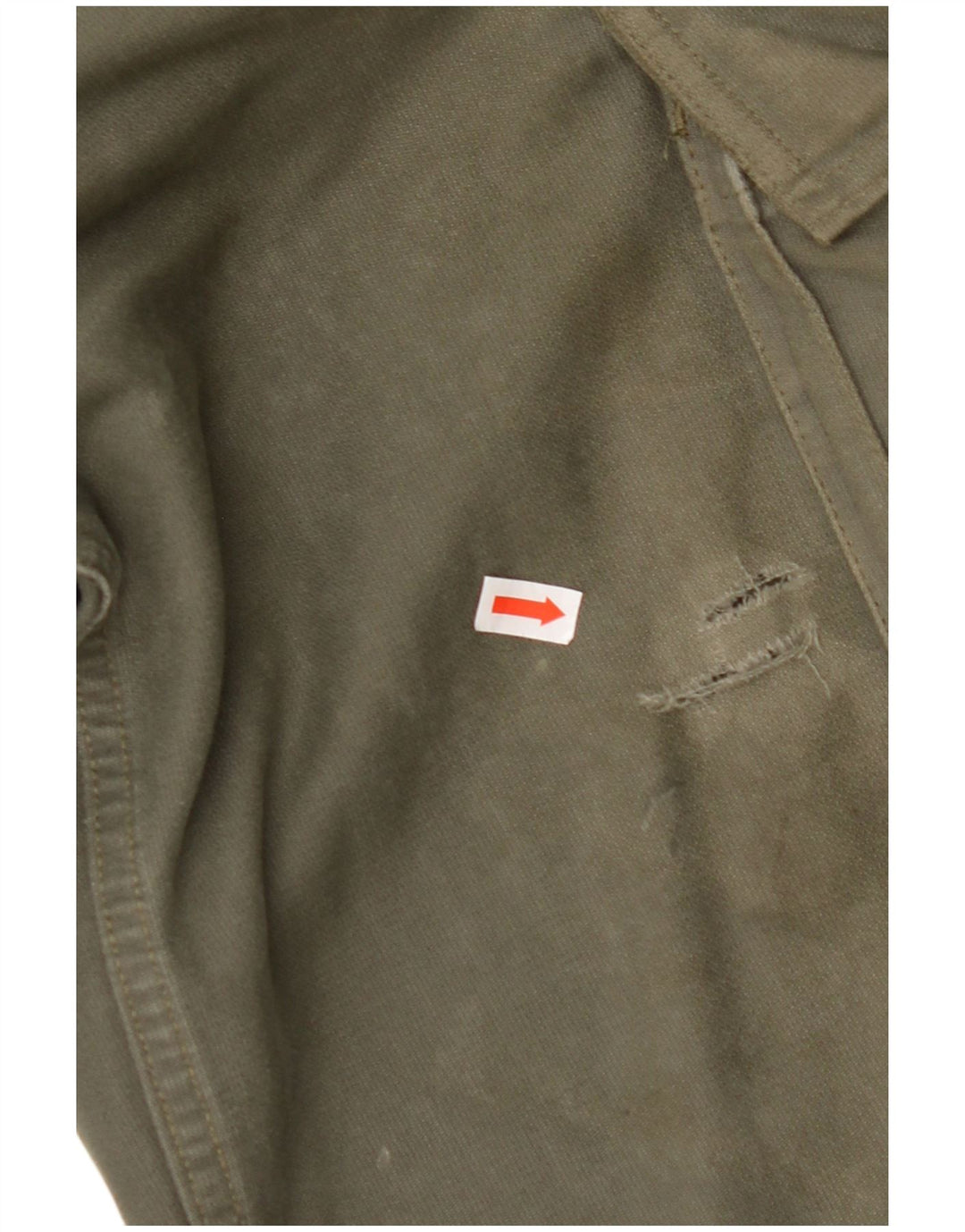 VINTAGE Ανδρικό ίσιο παντελόνι Cargo W30 L28 Χακί Βαμβακερό