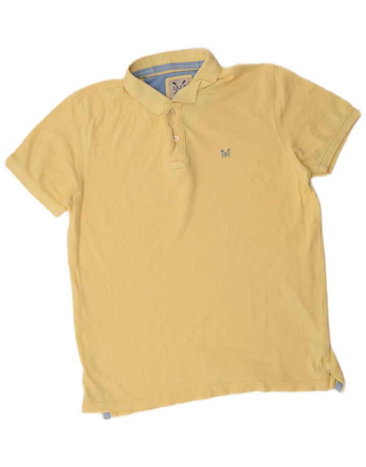 Ανδρικό μπλουζάκι πόλο Crew Clothing, μεσαίο κίτρινο βαμβακερό