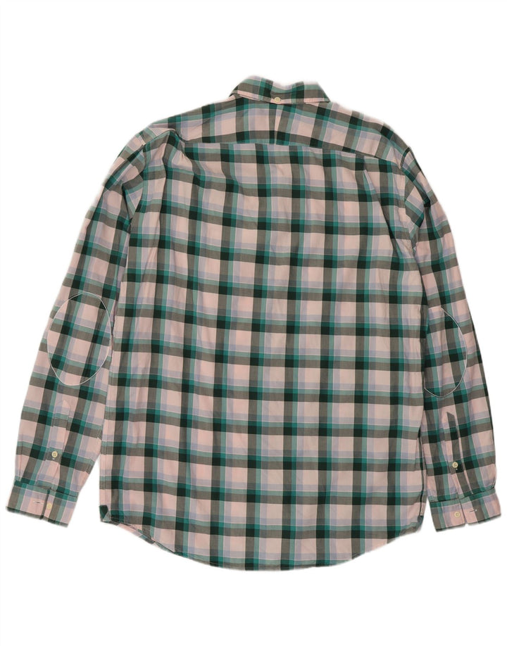 Ανδρικό πουκάμισο Lacoste Classic Fit Μέγεθος 40 Μεσαίο πράσινο βαμβακερό καρό