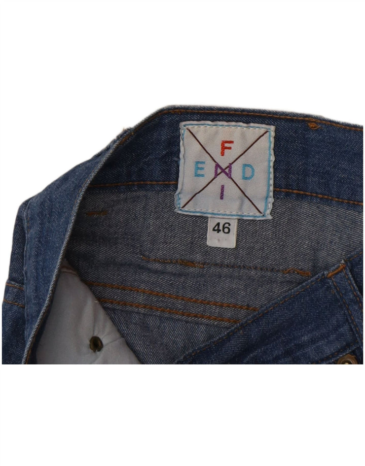 FENDI Γυναικείο ψηλόμεσο τζιν IT 46 Large W30 L29 Blue Classic