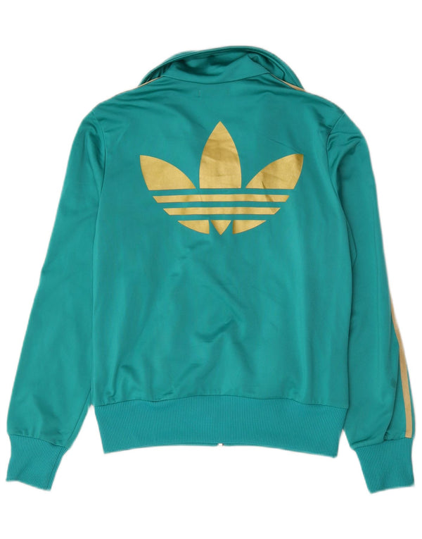 Γυναικεία αθλητική φόρμα γραφικών Adidas Top Jacket IT 46 Medium Green Polyester