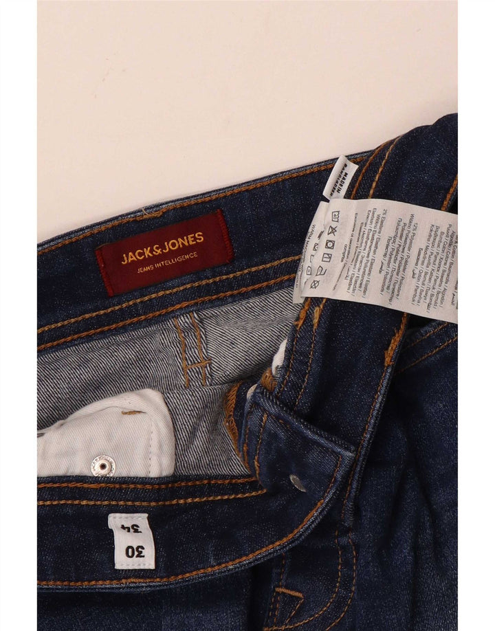 Jack & Jones Ανδρικό Slim Jeans W30 L34 Μπλε βαμβακερό