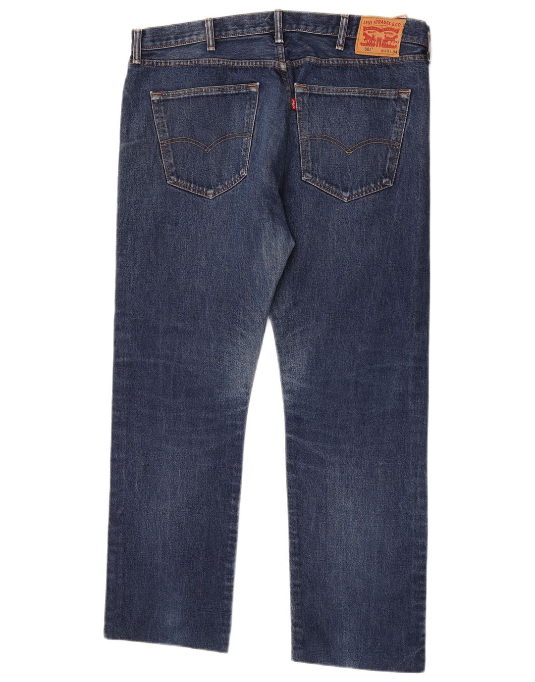Levi's Mens 501 Straight Jeans W40 L31 Blue Cotton