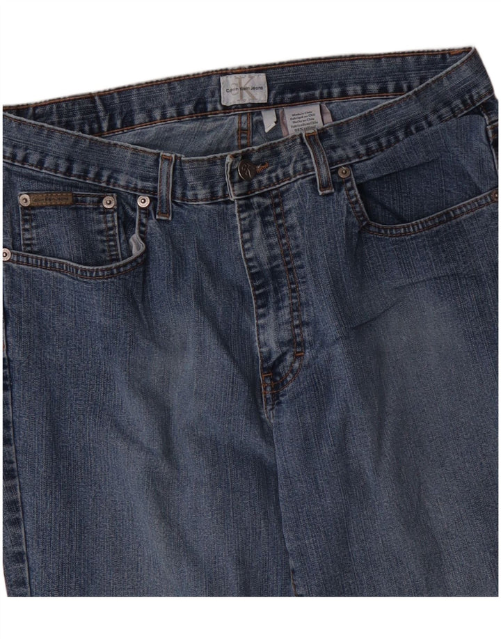 Γυναικείο τζιν ίσιο Calvin Klein W32 L29 Μπλε βαμβακερό