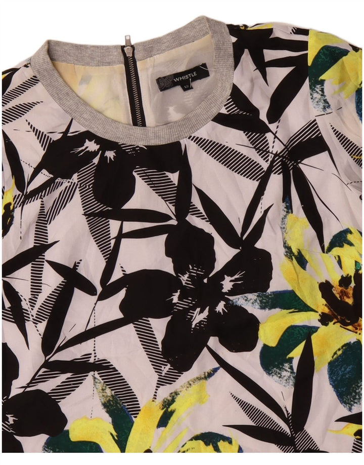 WHISTLE Γυναικείο φόρεμα Shift UK 12 Medium Πολύχρωμο Floral Πολυεστέρας