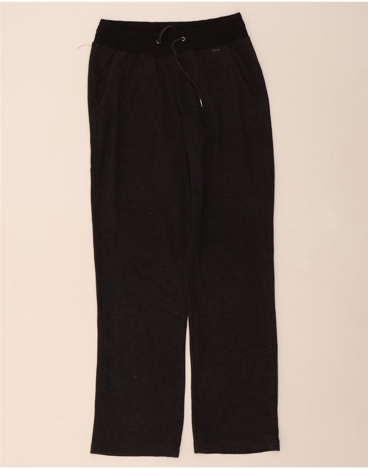 EDDIE BAUER Womens Tracksuit Trousers UK 10 Small  Grey Modal Vintage Eddie Bauer and Second-Hand Eddie Bauer from Messina Hembry 