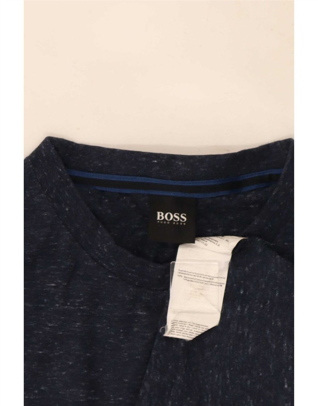 Ανδρικό T-Shirt Hugo Boss Top Βαμβακερό μεσαίο μπλε ναυτικό