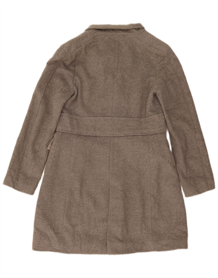 Zara Γυναικείο Παλτό με διπλό στήθος UK 14 Medium Grey Wool