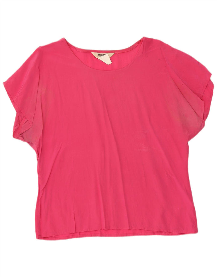 Γυναικεία μπλούζα MARELLA Top UK 16 Large Pink Silk