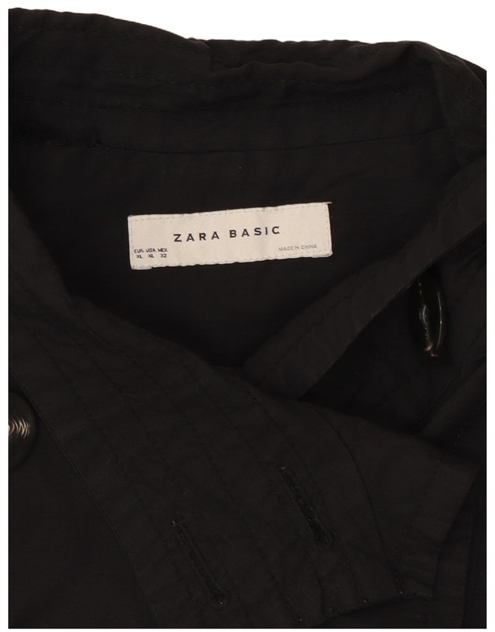Zara Γυναικείο Κοντό Μπιζέλι UK 18 XL Μαύρο βαμβακερό