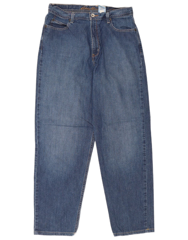EDDIE BAUER Γυναικείο Ψηλόμεσο Χαλαρό Τζιν US 14 XL W32 L29 Μπλε βαμβακερό
