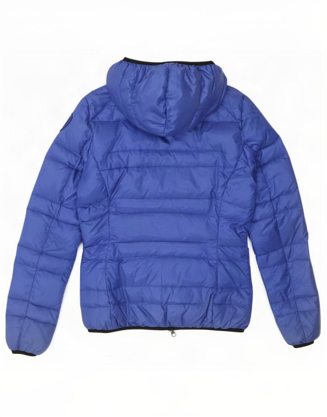 Blauer Γυναικείο μπουφάν με κουκούλα UK 10 Small Blue Polyamide