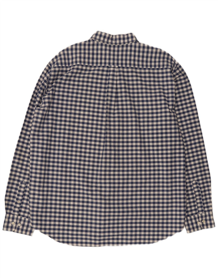 Ανδρικό πουκάμισο Gant Regular Fit 3XL Blue Gingham Cotton