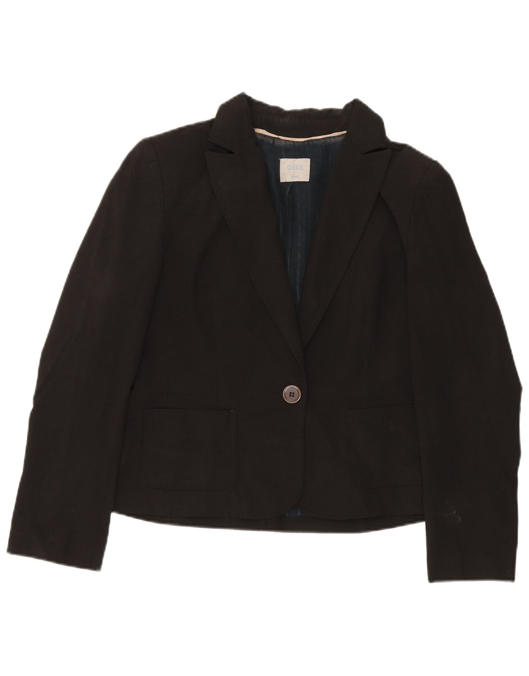 Oasis Γυναικείο Μπουφάν 1 Κουμπί Blazer UK 16 μεγάλο μαύρο πολυεστέρα
