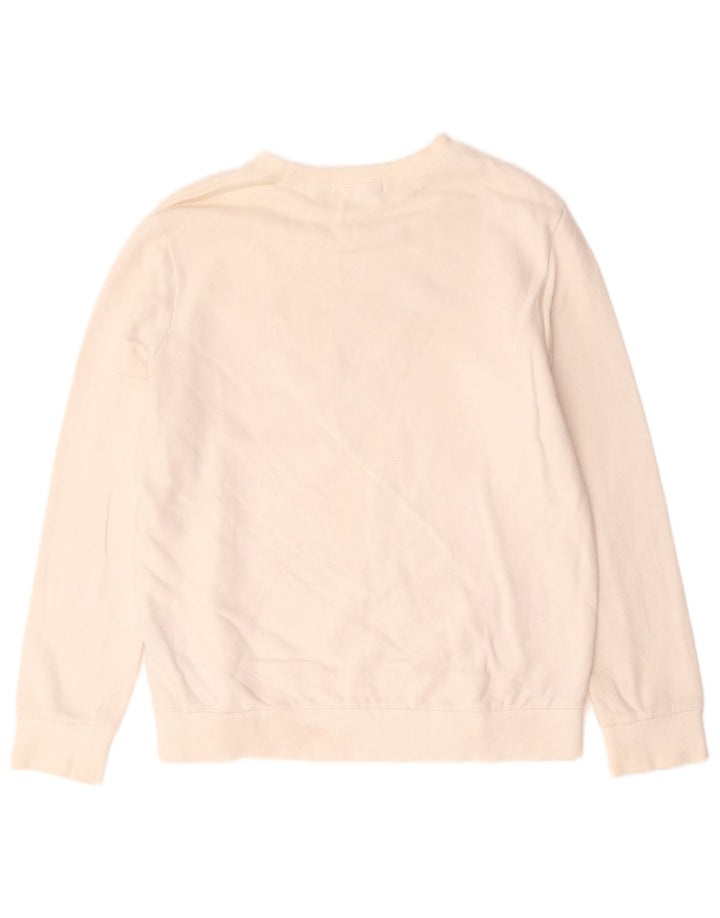 Γυναικείο γραφικό φούτερ Guess Jumper UK 14 Medium Off White Βαμβακερό