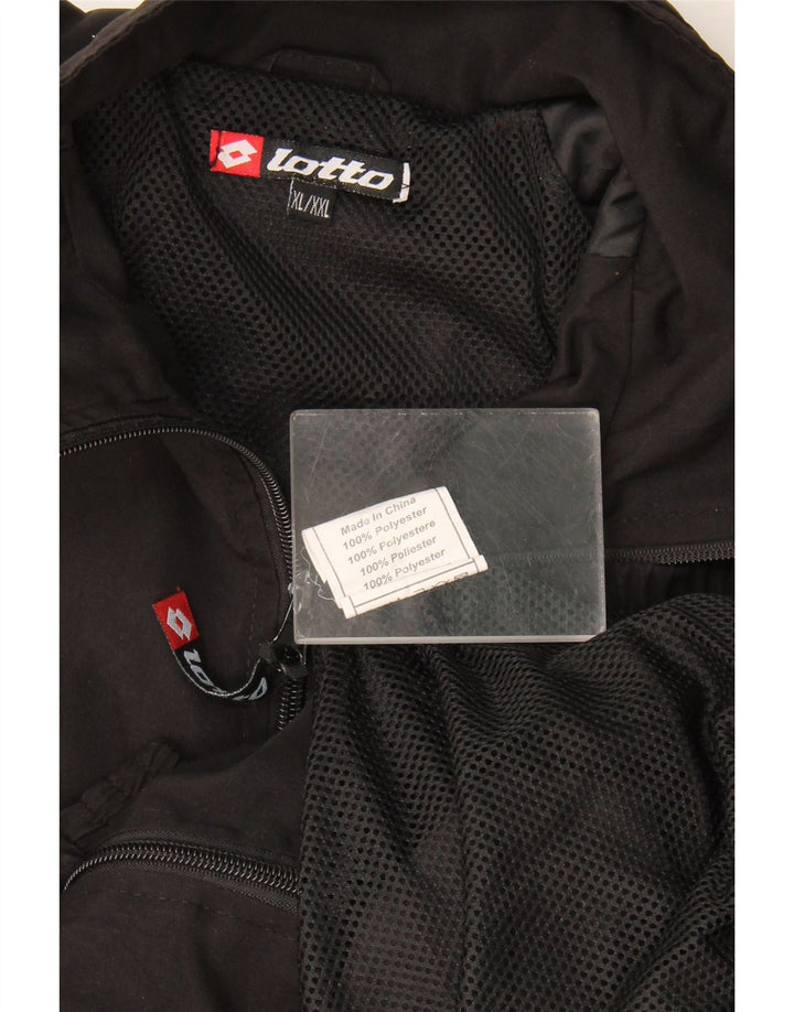 Ανδρική φόρμα Lotto Top Jacket XL Μαύρο πολυεστέρα