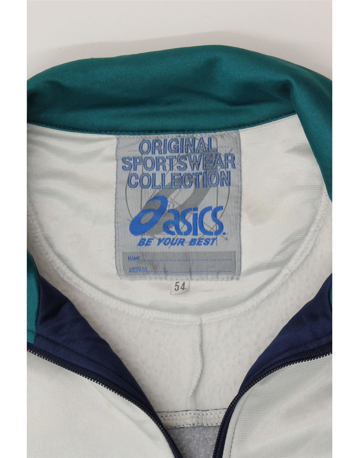 Ανδρική φόρμα γυμναστικής γραφικών ASICS Top Jacket IT 54 XL Navy Blue Colorblock