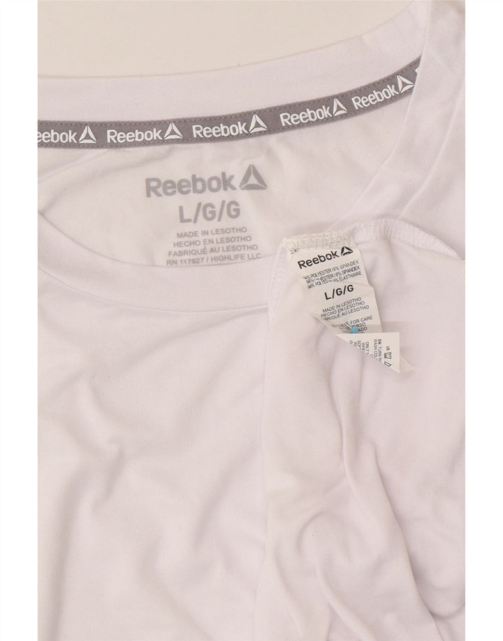 Ανδρικό T-Shirt REEBOK Top Large White Polyester