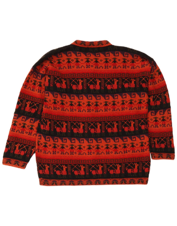 Γυναικεία ζακέτα Artesanias UK 16 Large Red Fair Isle Aztec