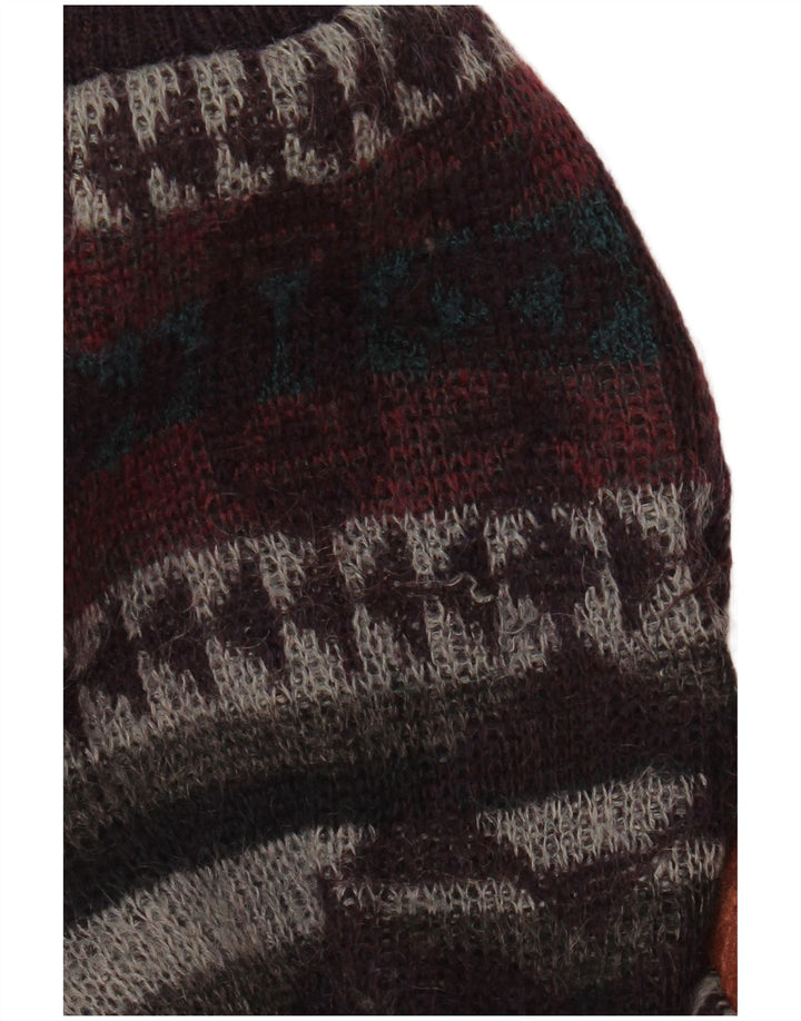 C&A Mens Knit Bomber Jacket Medium Πολύχρωμο Fair Isle