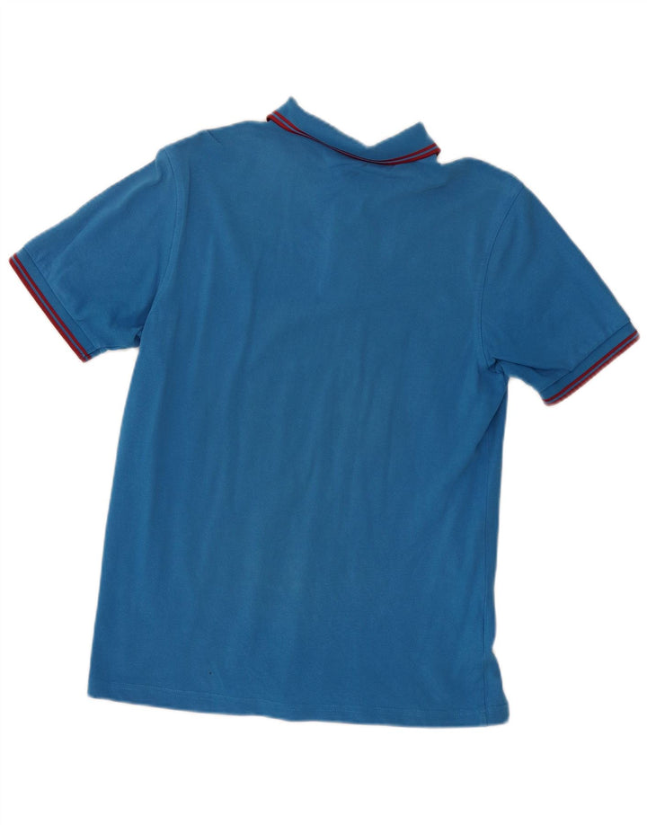 Fred Perry Ανδρικό πουκάμισο πόλο με μεσαίο μπλε βαμβακερό ριγέ