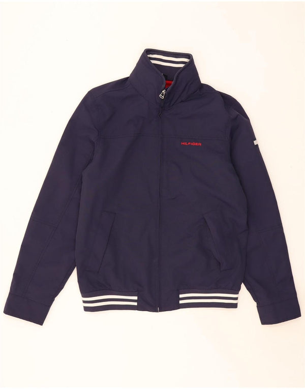 TOMMY HILFIGER Ανδρικό γραφικό μπουφάν Bomber UK 36 Small Navy Blue