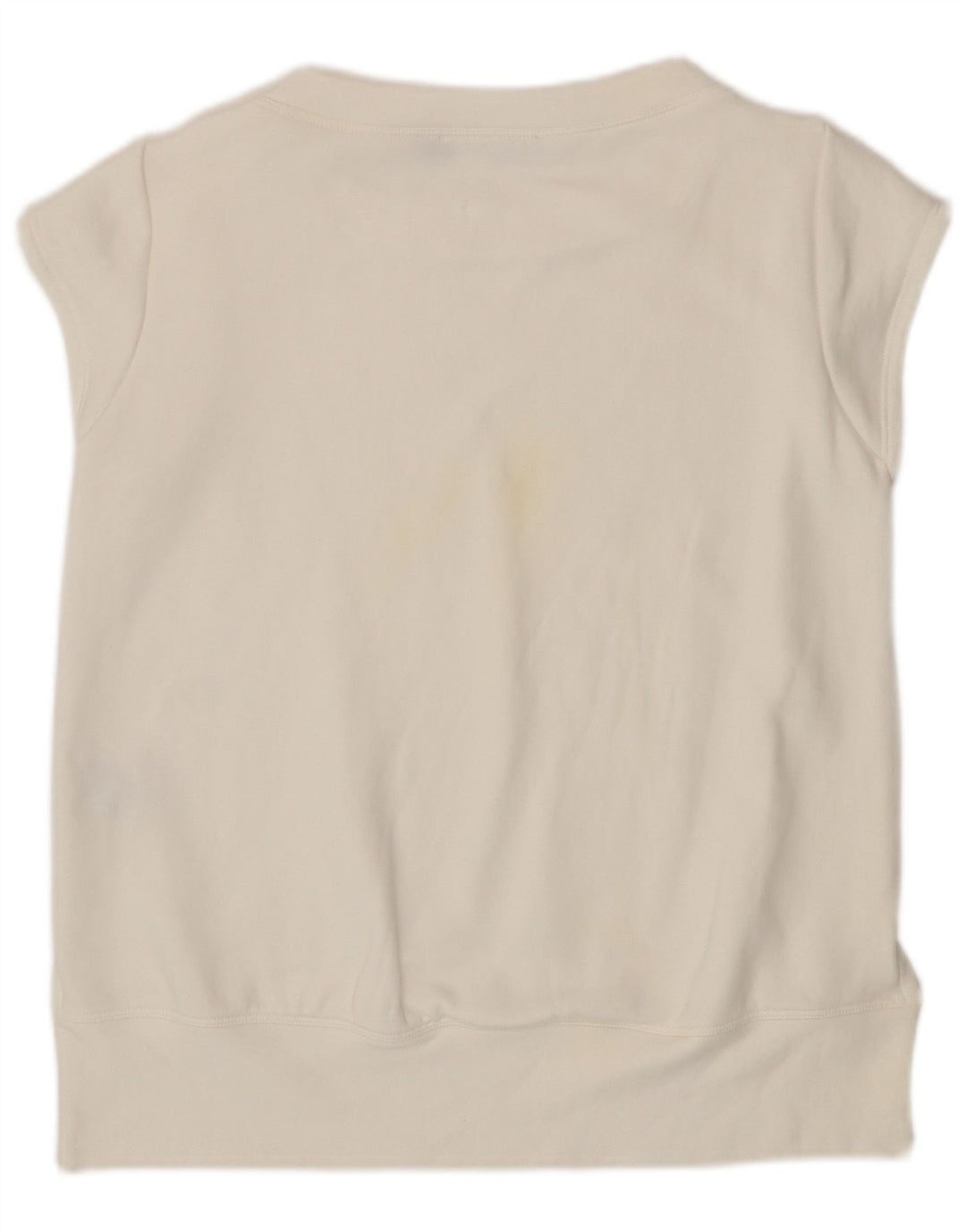 Jeckerson Γυναικείο T-Shirt Top UK 14 Μεσαίο λευκό βαμβακερό