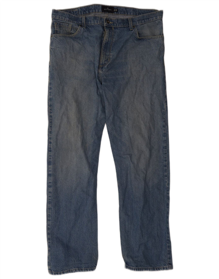 Marks & Spencer Ανδρικό Τζιν Μπλε Harbor Straight W38 L33 Μπλε βαμβακερό